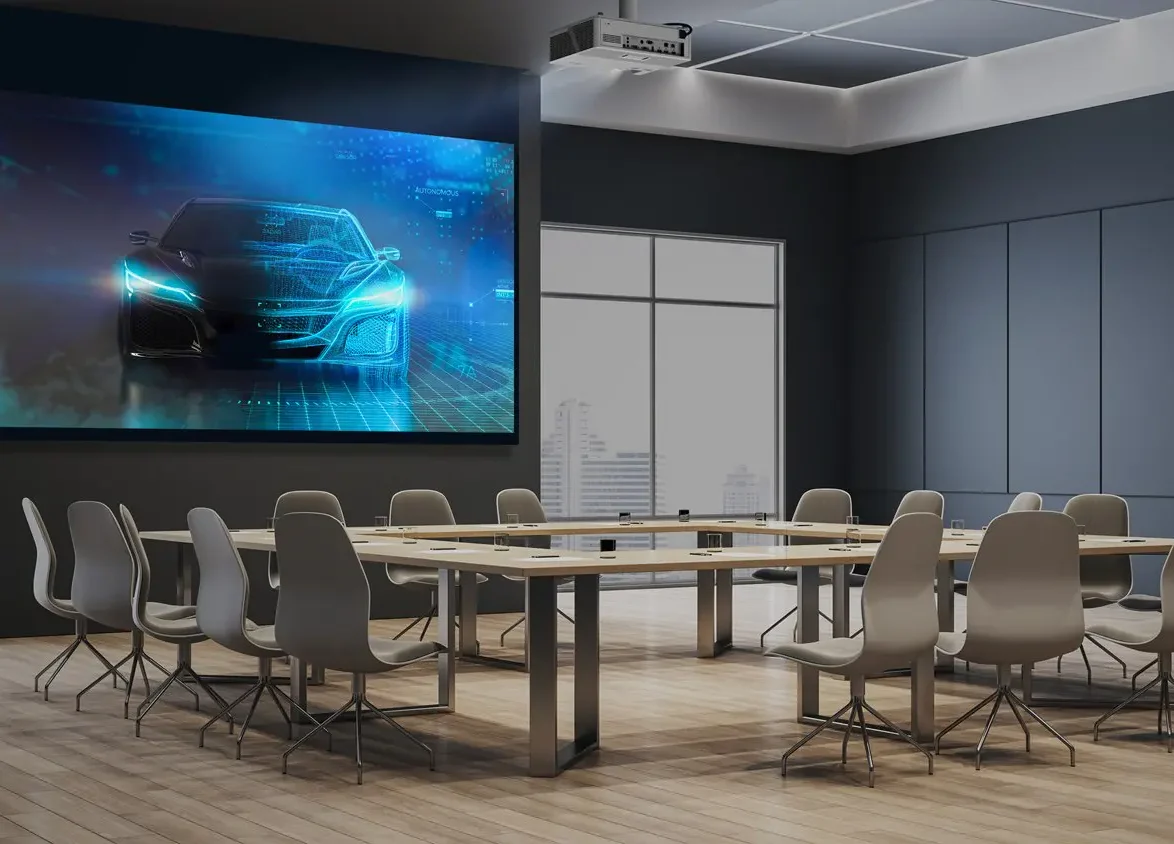 Business room with projector from Optoma Supplier in Dubai